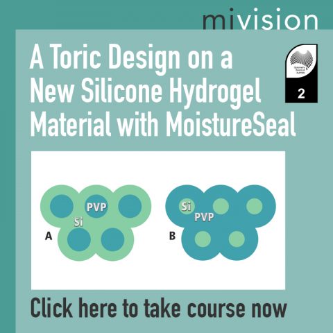 A Toric Design on a New Silicone Hydrogel Material with MoistureSeal Technology
