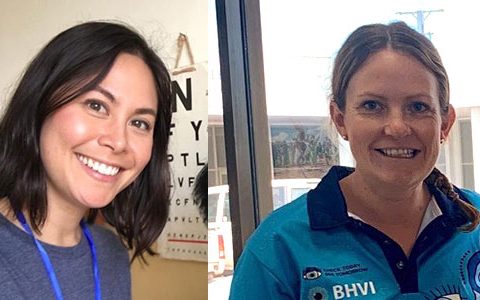 Stephanie and Sarah performing vital roles in public health optometry