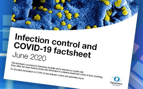 Optometry Australia’s coronavirus and infection control guide for returning to practice highlights high level disinfection for tonometer probes