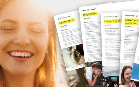 Eye health brochures to share with patients