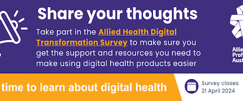 Your input needed – Allied Health Digital Transformation Survey