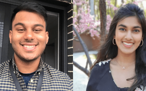 Optometry students Jahin and Azba praise their experience in the Student Leadership Program