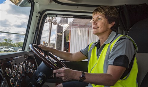 lady truck driver - online